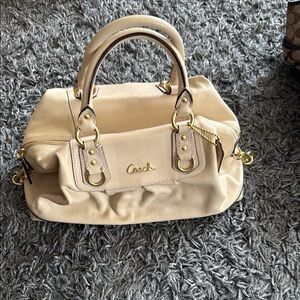 Coach Cream Leather Handbag